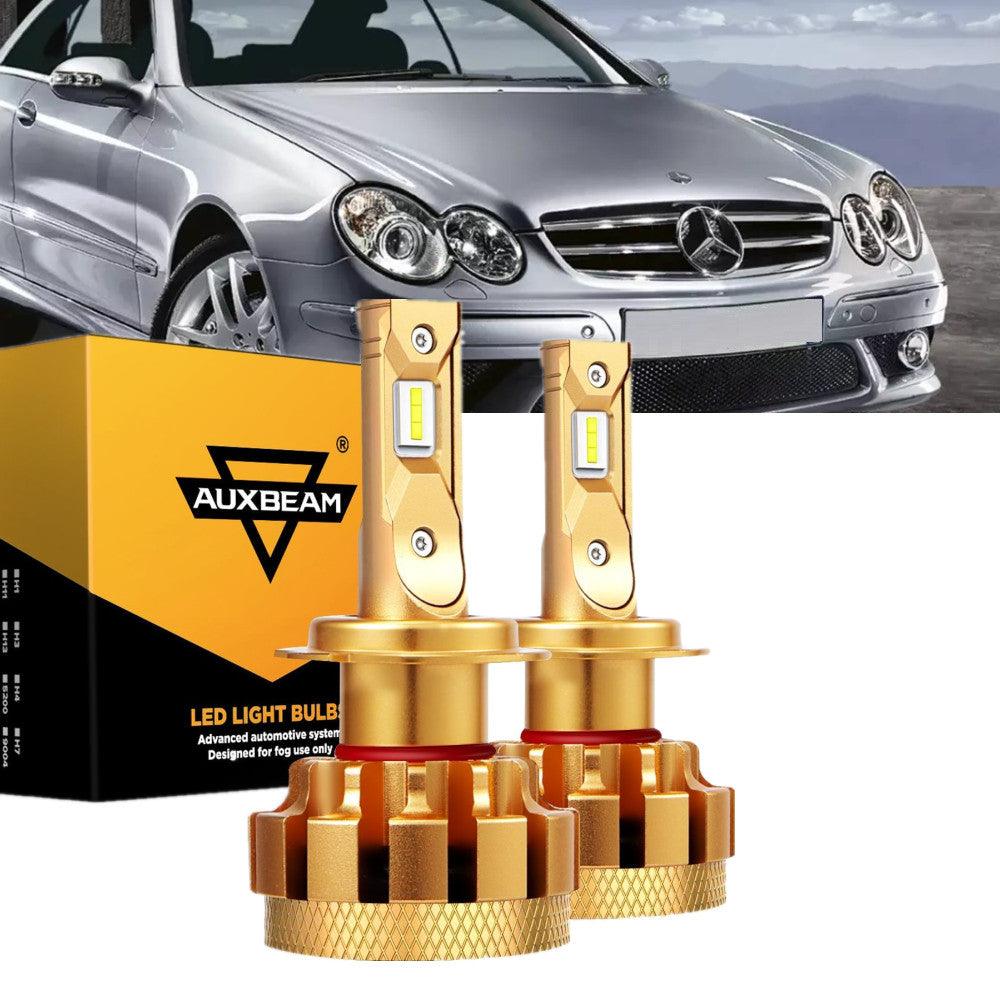 For 2007-2009 Mercedes-Benz CLK550 with HID headlamps LED Light Bulbs High Low Beam Bundle