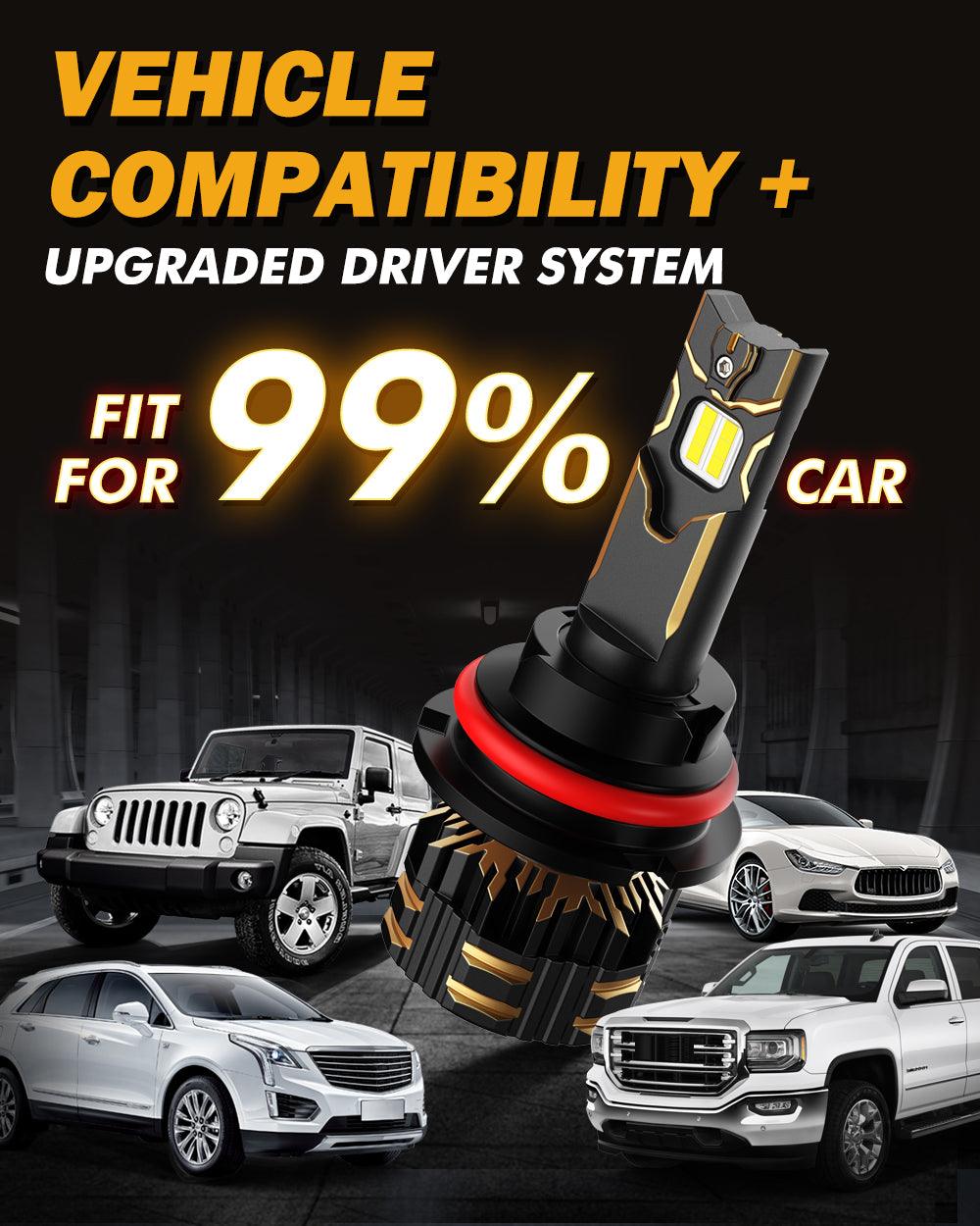 For 2004 Ford F-150 Heritage 9007 LED Headlight Bulbs