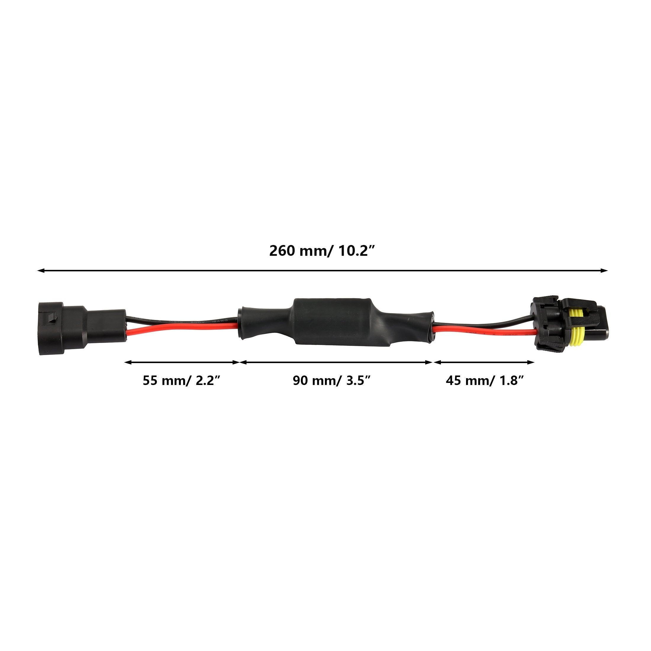 H10/9145/9140 C15-Model Decoder Enhanced LED DRL Fog Light Canbus Load Resistor Conversion Kit 2pcs/Set