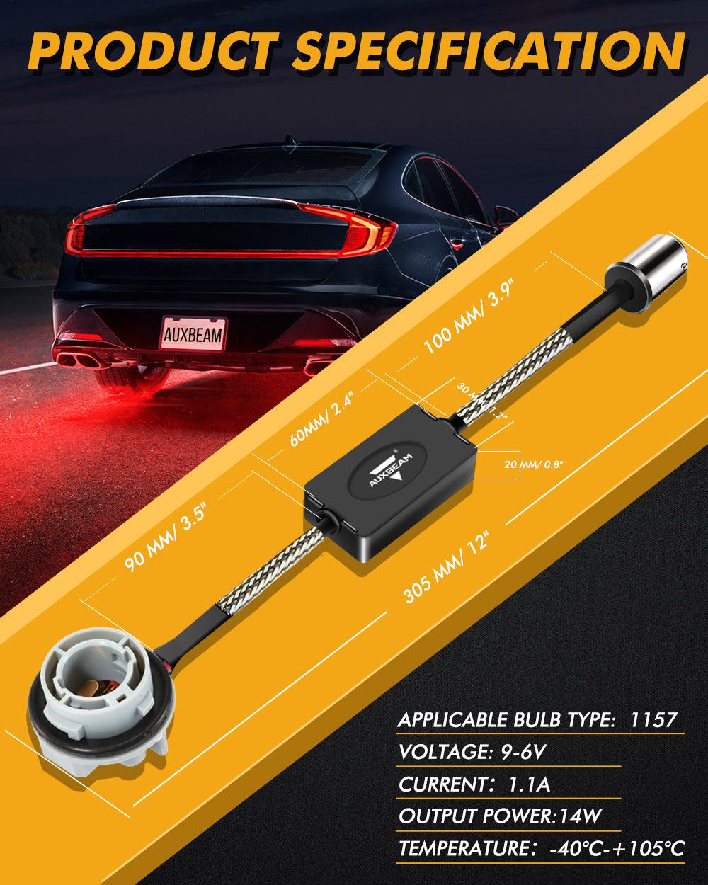 🆕1157 C8-Model Decoder Anti-Flicker CANBUS Resistors Decoder Avoid Fast Hyper Flash Turn Signal Blink Light Dashboard Error Code 2pcs/set