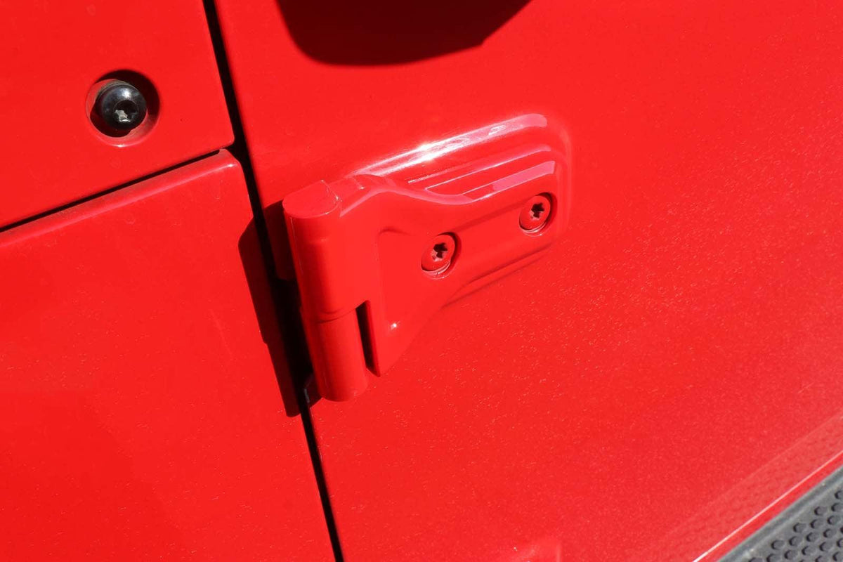 (8pcs/set) Door Hinge Shell for Jeep Wrangler JL 2018-2022 (Black/ Red/ Silver)