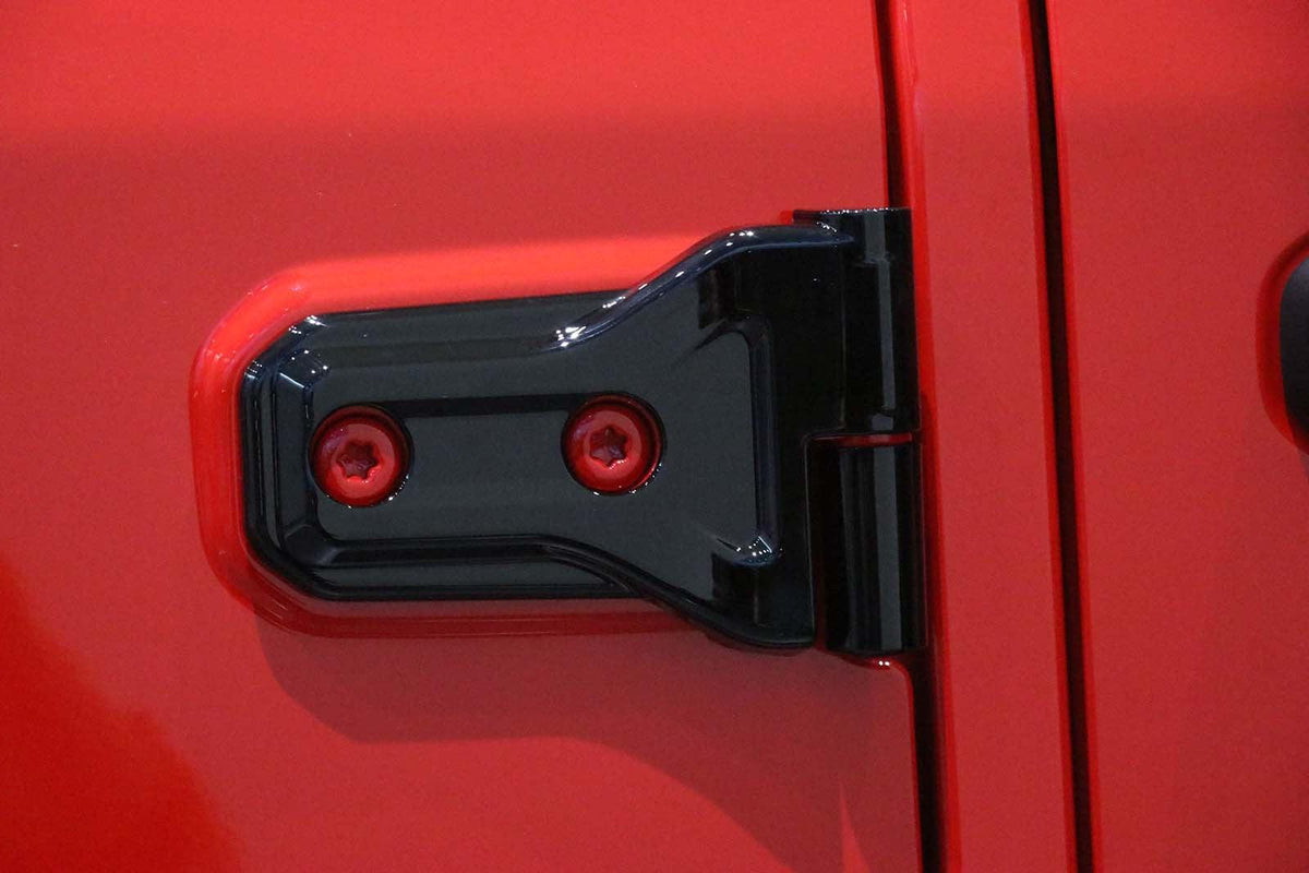 (8pcs/set) Door Hinge Shell for Jeep Wrangler JL 2018-2022 (Black/ Red/ Silver)