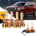 For 2002-2006 GMC Yukon(Denali) F-16 Plus Series Built-in Canbus Automotive Grade 14000LM LED Light Bulbs High Low Beam Bundle