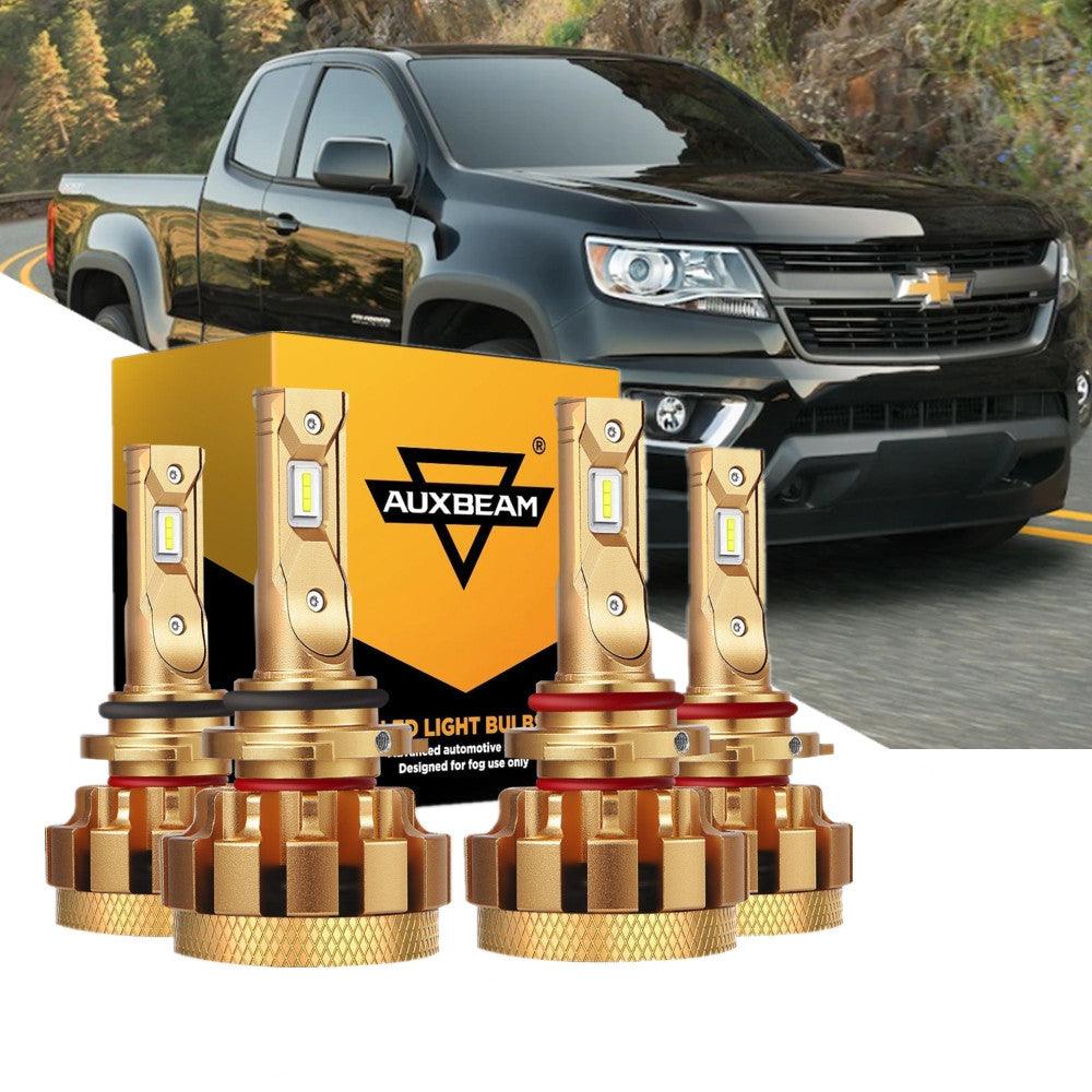 For 2004-2009 Chevrolet Colorado F-16 Plus Series Built-in Canbus Automotive Grade 14000LM LED Light Bulbs High Low Beam Bundle