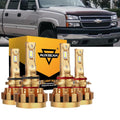 For 2000-2006 Chevy Silverado 1500 2500 HD 9005+9006 F-16 Plus Series Automotive Grade 28000LM LED Light Bulbs Bundle