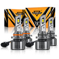 9005+9006 LED Headlight Bulbs 90W 20000LM F15 Series 20% Smaller Size 6500K Cool White | 4 Bulbs
