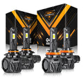 🆕9005+H11 LED Headlight Bulbs Q40 Series Ultra-High Brightness 120W 30000LM 6500K Cool White | 4 Bulbs