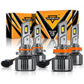 9005+H11 LED Headlight Bulbs 90W 20000LM F15 Series 20% Smaller Size 6500K Cool White | 4 Bulbs