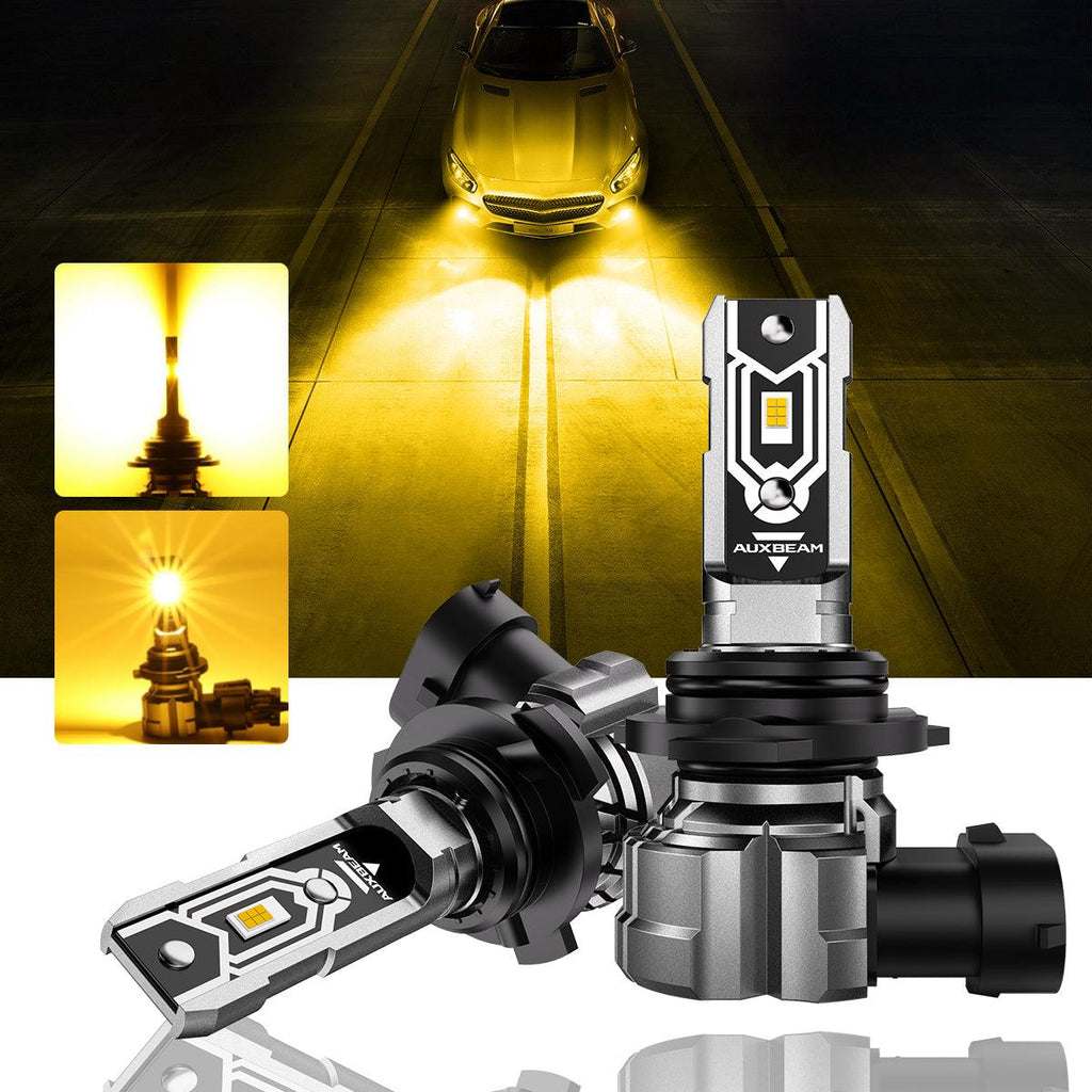 🆕9006 HB4 LED Fog Light/DRL Bulbs 50W 10000LM 3000K Amber Yellow Q5 Series | 2 Bulbs