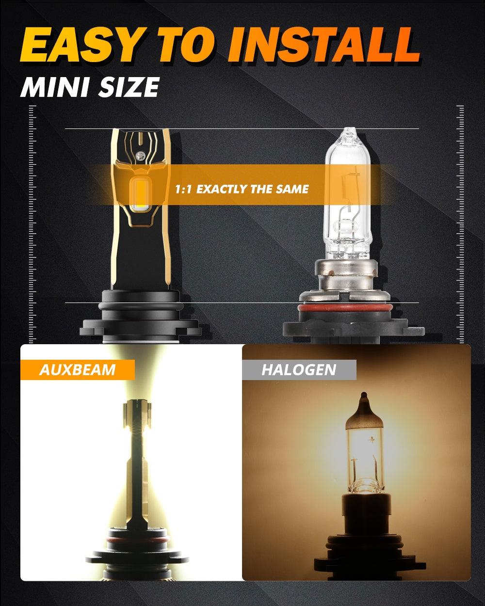 For 2004-2012 GMC Canyon 9005 9006 LED Headlight Bulbs Bundle