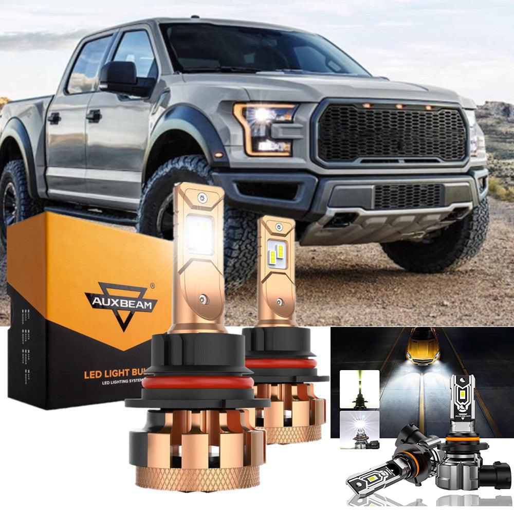 For 2004 Ford F150 Heritage F-16 Plus Series 9007 Built-in Canbus Automotive Grade 14000LM LED Light Bulbs High Low Beam Bundle