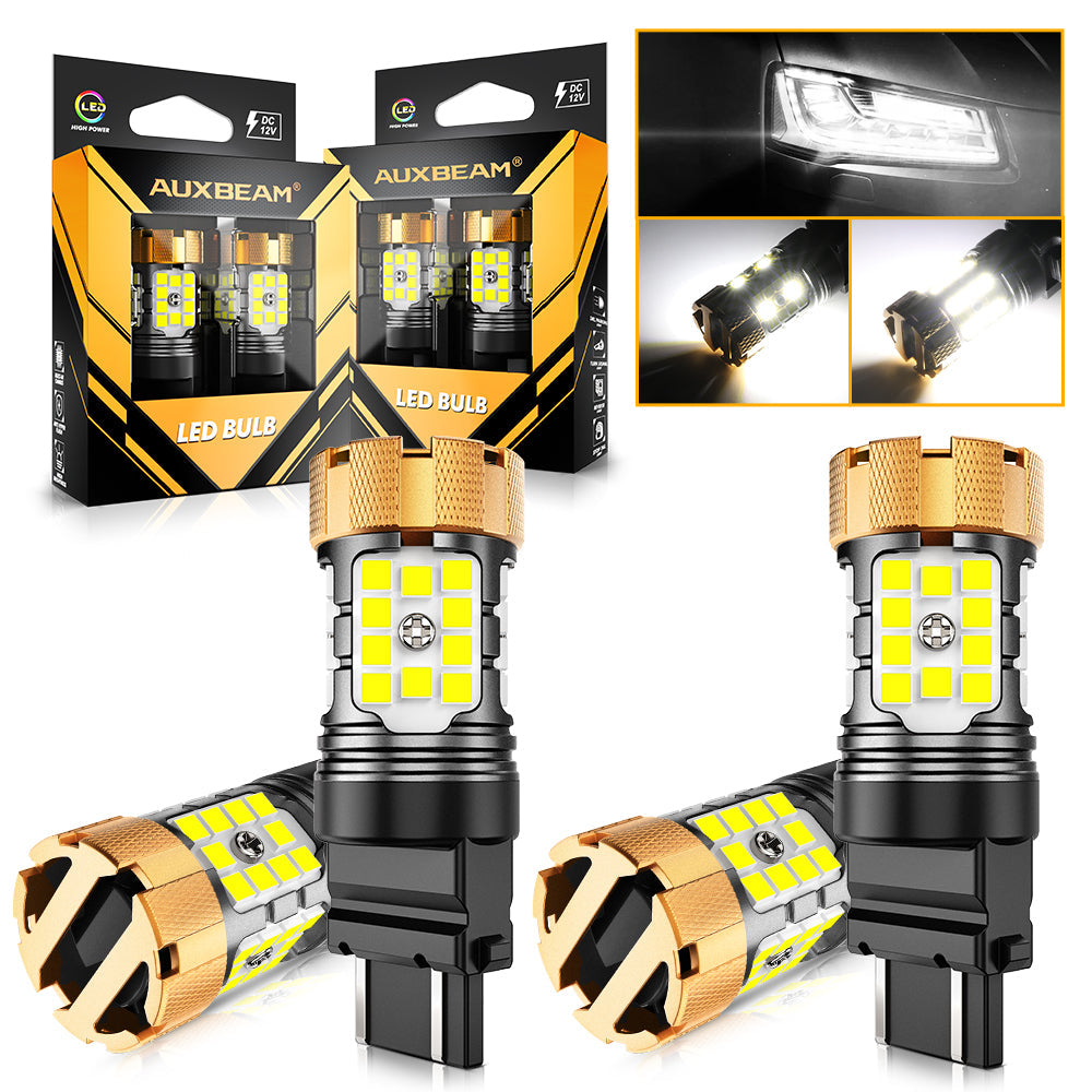 🆕T25 3157 3156 LED Backup Reverse/Turn Signal/Brake Tail Light Bulbs 50W 4000LM CAN-Bus Error Free 6500K White B21-PRO Series | 2 Bulbs