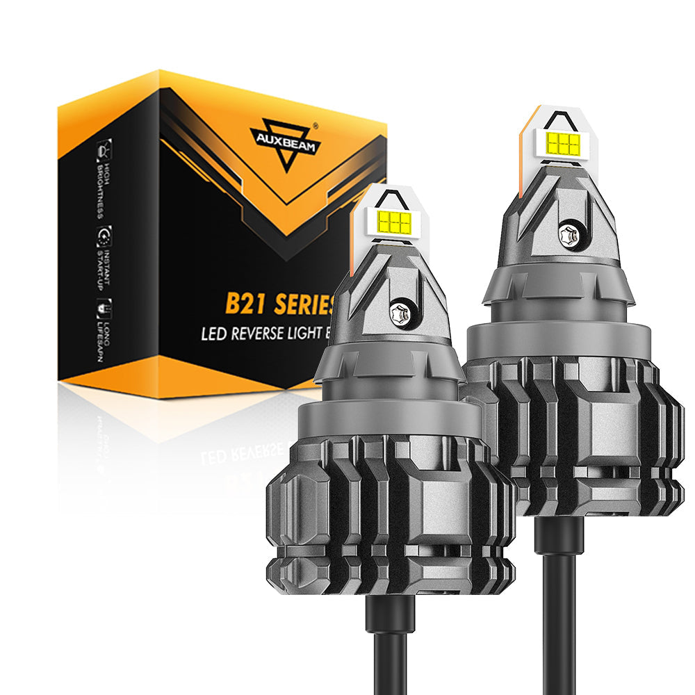 🆕912 921 T15 W16W Upgraded High Brightness LED Reverse Back-up Light Bulbs 50W 8000LM CAN-Bus Error Free 6500K White B21 Series | 2 Bulbs