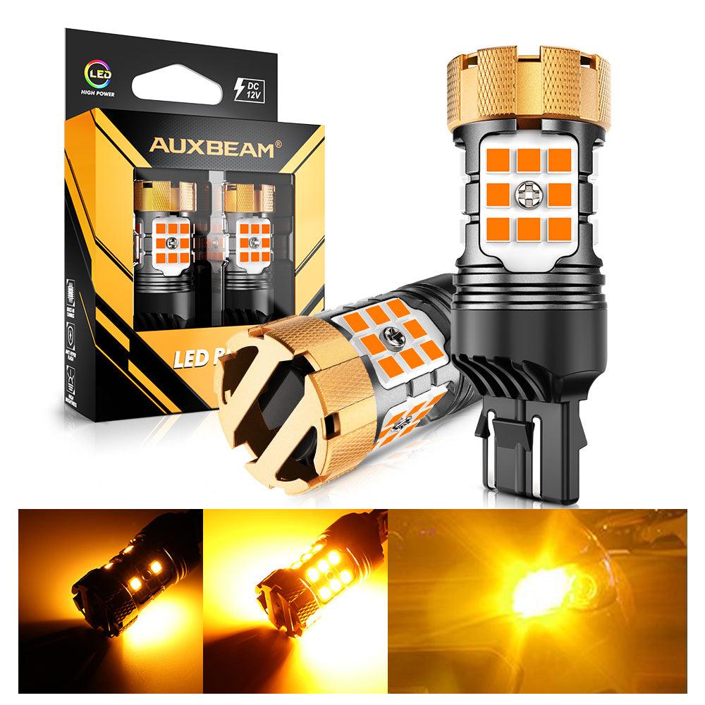 🆕T20 7443 7440 LED Turn Signal Light Rear/Front, Side Marker Light Bulbs 50W 4000LM CAN-Bus Error Free 3000K Amber B21-PRO Series |2 Bulbs