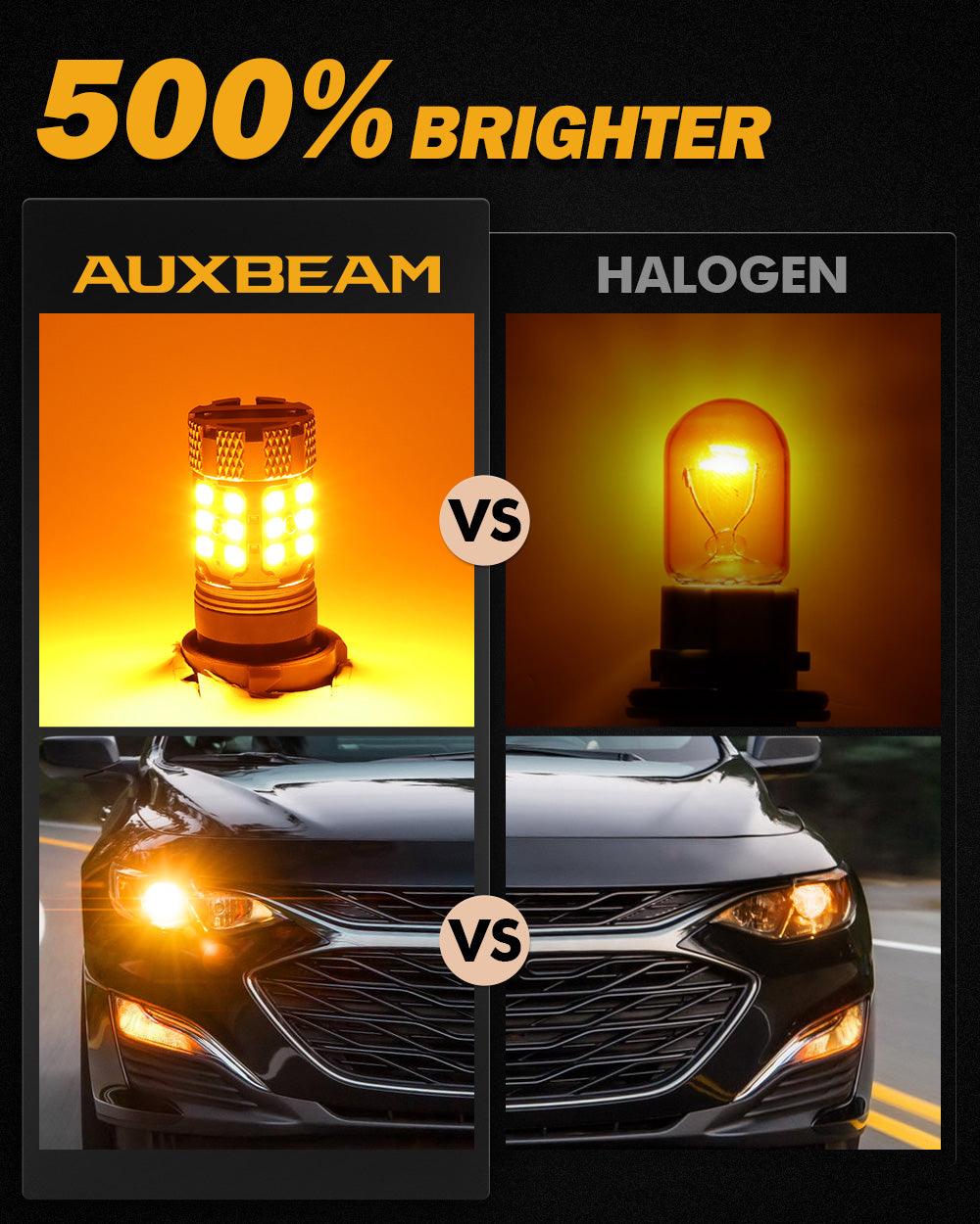 🆕T20 7443 7440 LED Turn Signal Light Rear/Front, Side Marker Light Bulbs 50W 4000LM CAN-Bus Error Free 3000K Amber B21-PRO Series |2 Bulbs