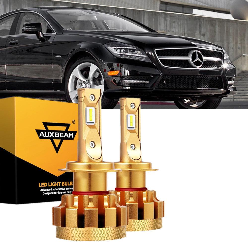 For 2007-2011 Mercedes-Benz CLS550 with HID headlamps LED Light Bulbs High Low Beam Bundle