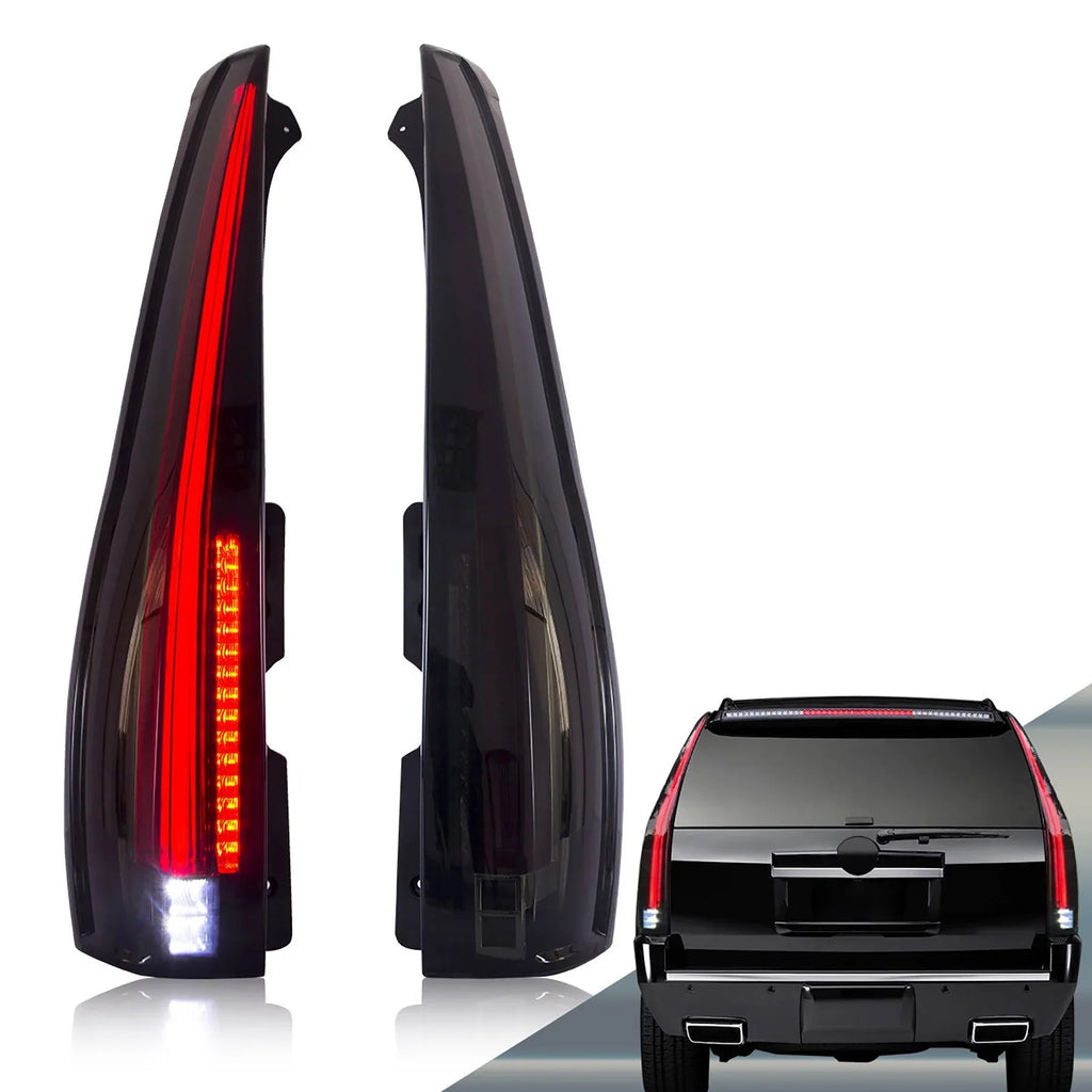LED Tail Light Assembly With Sequential Turn Signal For 2007-2014 Cadillac Escalade 3th Gen