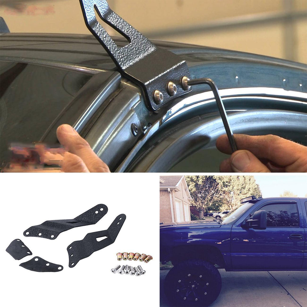 (2pcs/set) 52 Inch Light Bar Windshield Mounts for 99-07 GMC/Chevy