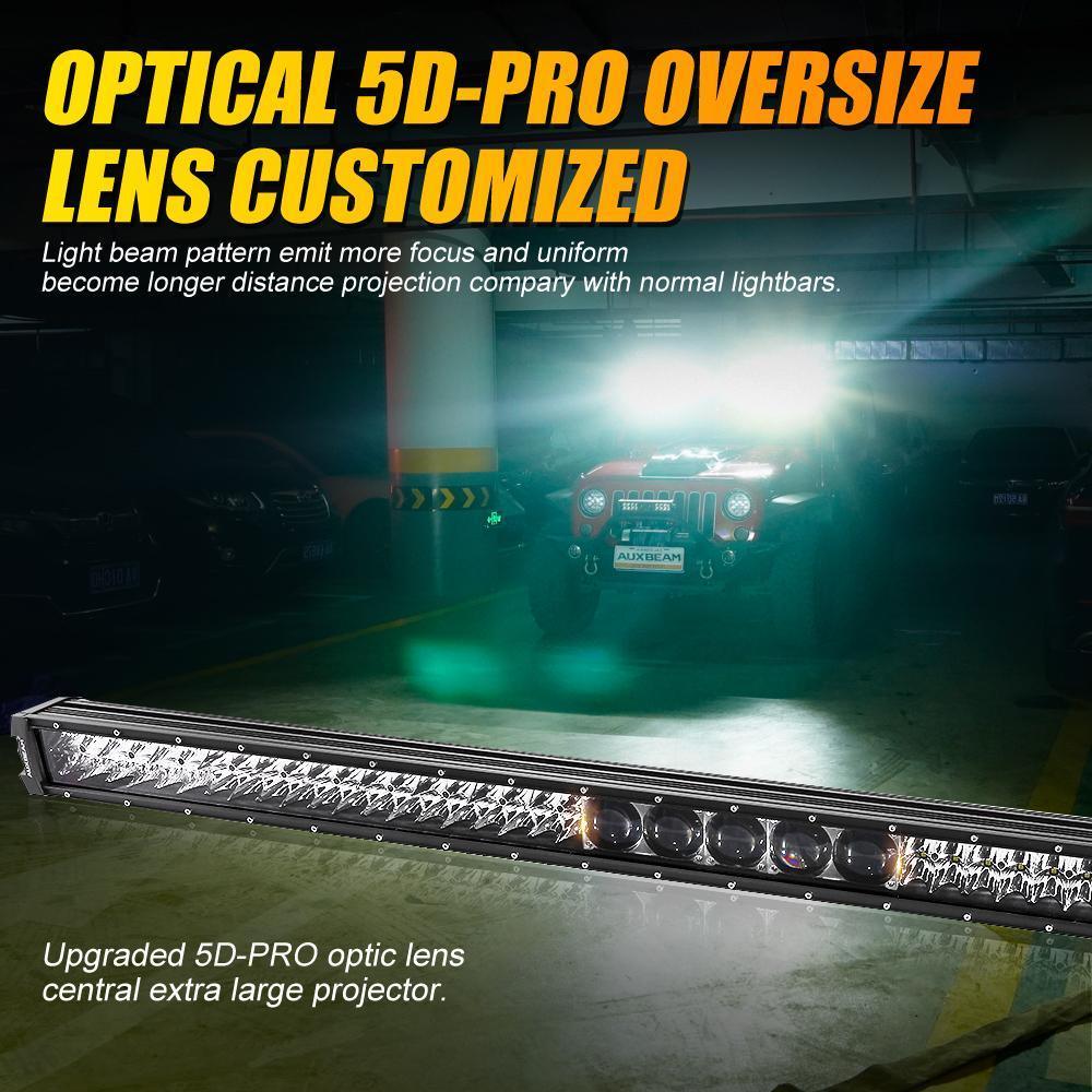 7" LED Halo Headlights + 4" Inch LED Fog Lights with DRL + 5D-PRO 52" Straight LED Light Bar + Windshield Mounting Brackets + 18W Flood Beam Pod Lights Set for for Jeep Wrangler JK