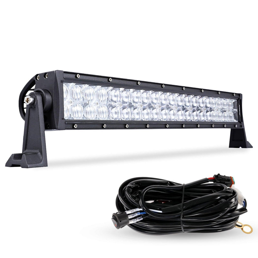 22 Inch-52 Inch 5D Series Straight/Curved Combo Beam Double Row LED Light Bar for 2004 Toyota Tacoma