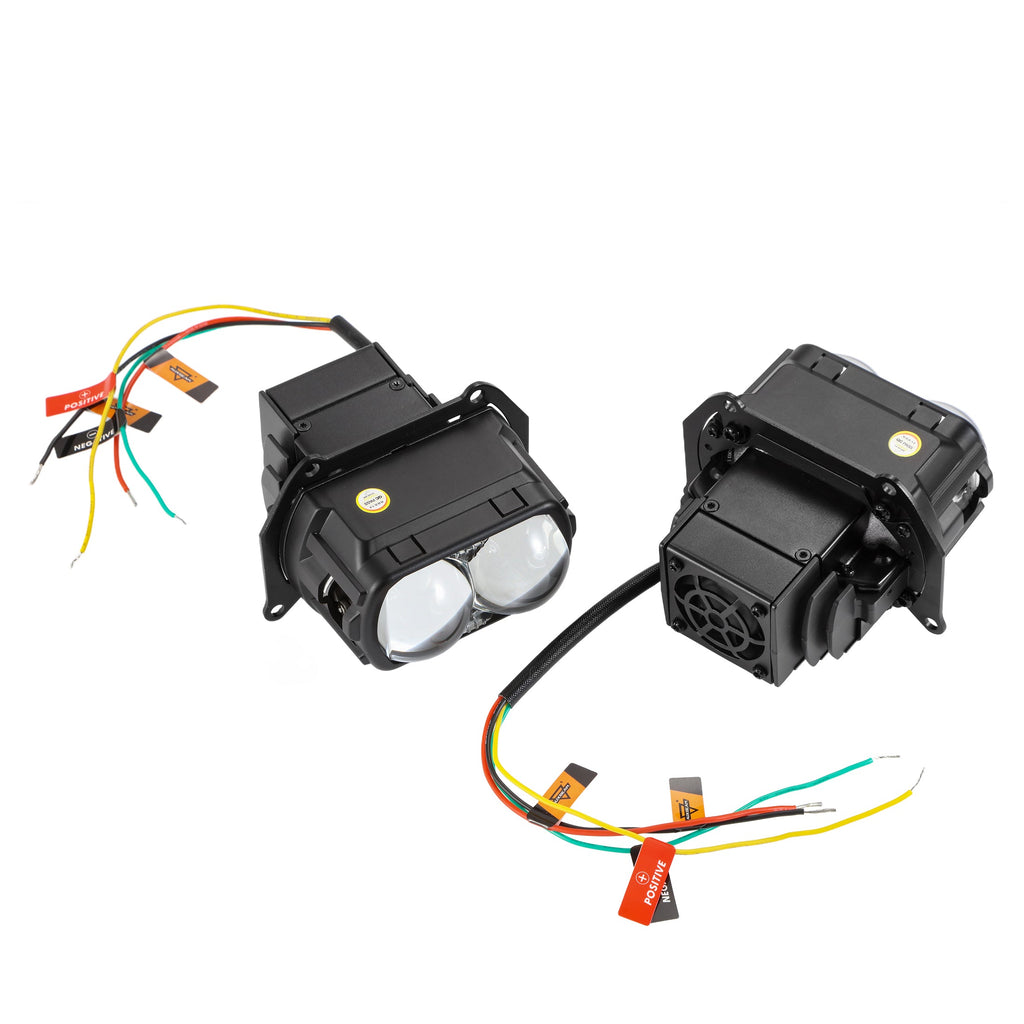 🆕3.5 inch 132W Hyperbolic Rectangular Bi-LED Projector Lens Headlight K9 Series, Retrofit Cutting Installation for Cars | 2pcs/Set