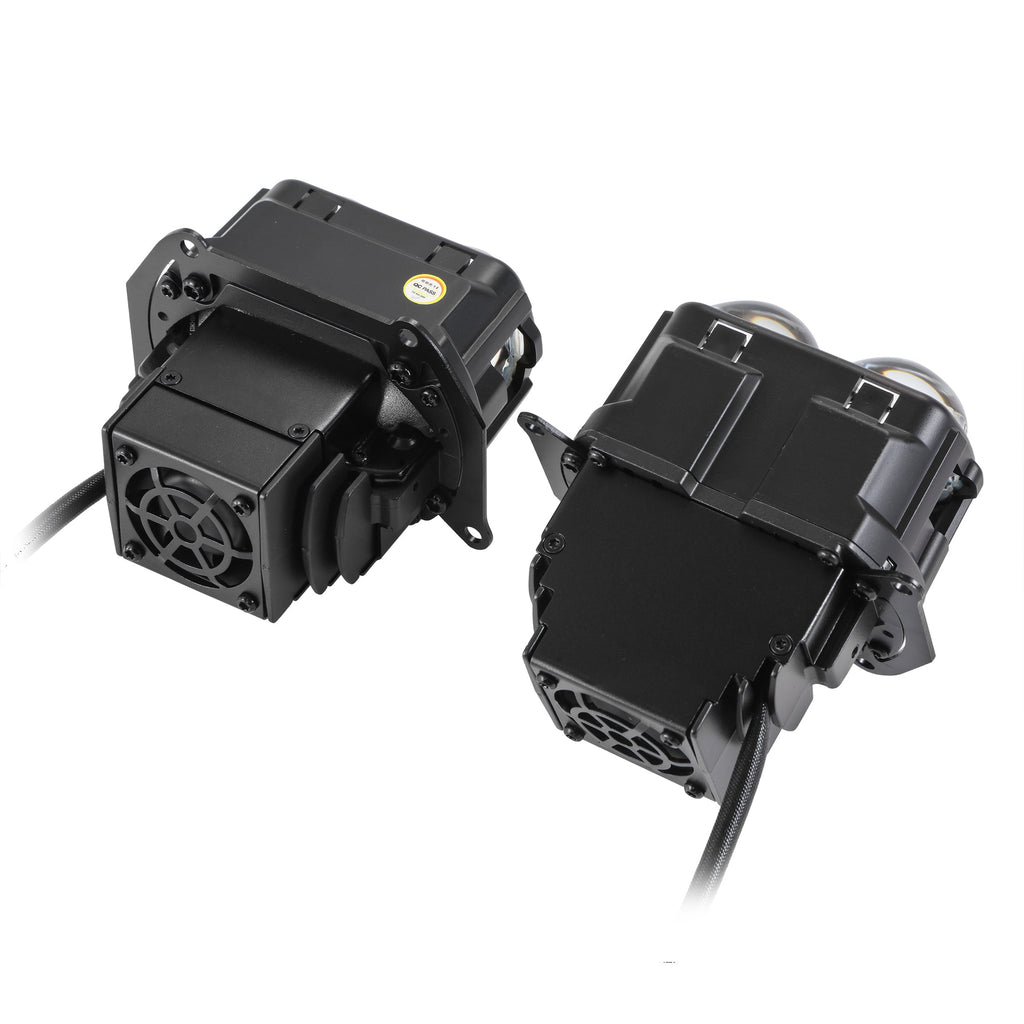 🆕3.5 inch 132W Hyperbolic Rectangular Bi-LED Projector Lens Headlight K9 Series, Retrofit Cutting Installation for Cars | 2pcs/Set