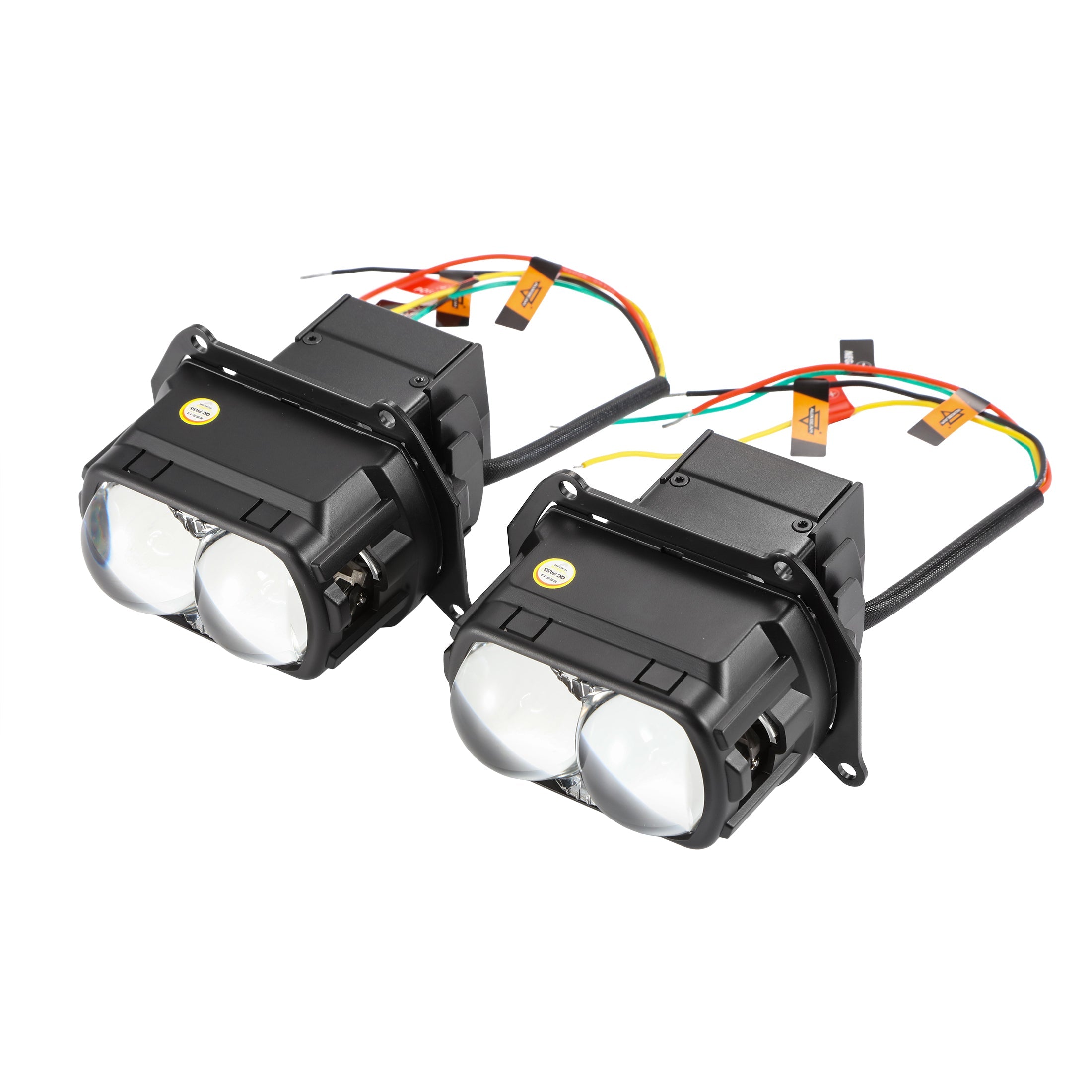 🆕3.5 inch 132W Hyperbolic Rectangular Bi-LED Projector Lens Headlight K9 Series, Retrofit Cutting Installation for Cars | 2pcs/Set