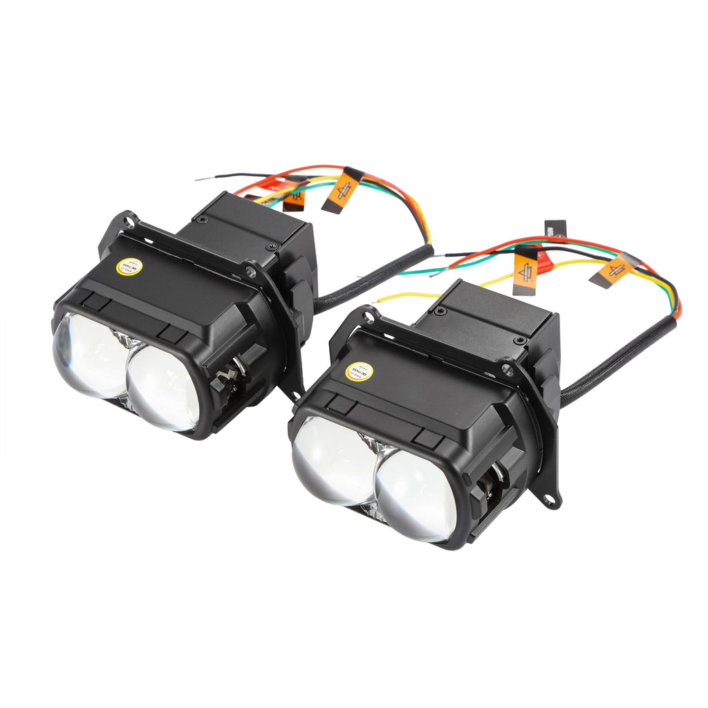 🆕3.5 inch 132W Hyperbolic Rectangular Bi-LED Projector Lens Headlight K9 Series, Retrofit Cutting Installation for Cars | 2pcs/Set