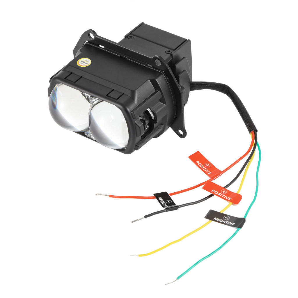 🆕3.5 inch 132W Hyperbolic Rectangular Bi-LED Projector Lens Headlight K9 Series, Retrofit Cutting Installation for Cars | 2pcs/Set