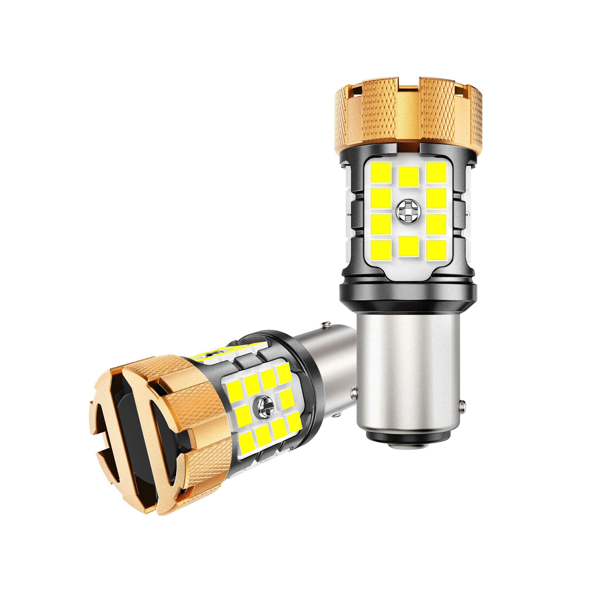 🆕1157 BAY15D LED Backup Reverse/Turn Signal/Brake Tail Light Bulbs 50W 4000LM CAN-Bus Error Free 6500K White B21-PRO Series | 2 Bulbs