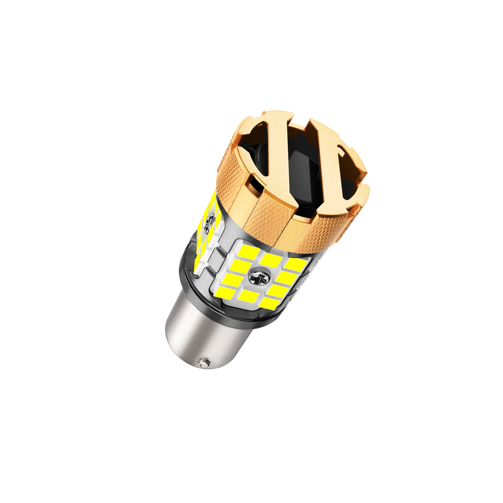 🆕1157 BAY15D LED Backup Reverse/Turn Signal/Brake Tail Light Bulbs 50W 4000LM CAN-Bus Error Free 6500K White B21-PRO Series | 2 Bulbs