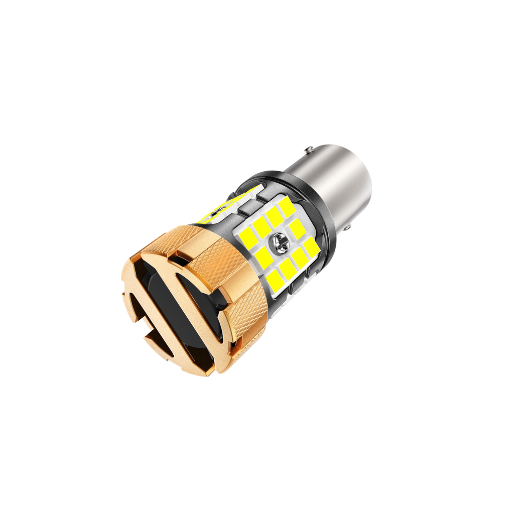 🆕1157 BAY15D LED Backup Reverse/Turn Signal/Brake Tail Light Bulbs 50W 4000LM CAN-Bus Error Free 6500K White B21-PRO Series | 2 Bulbs