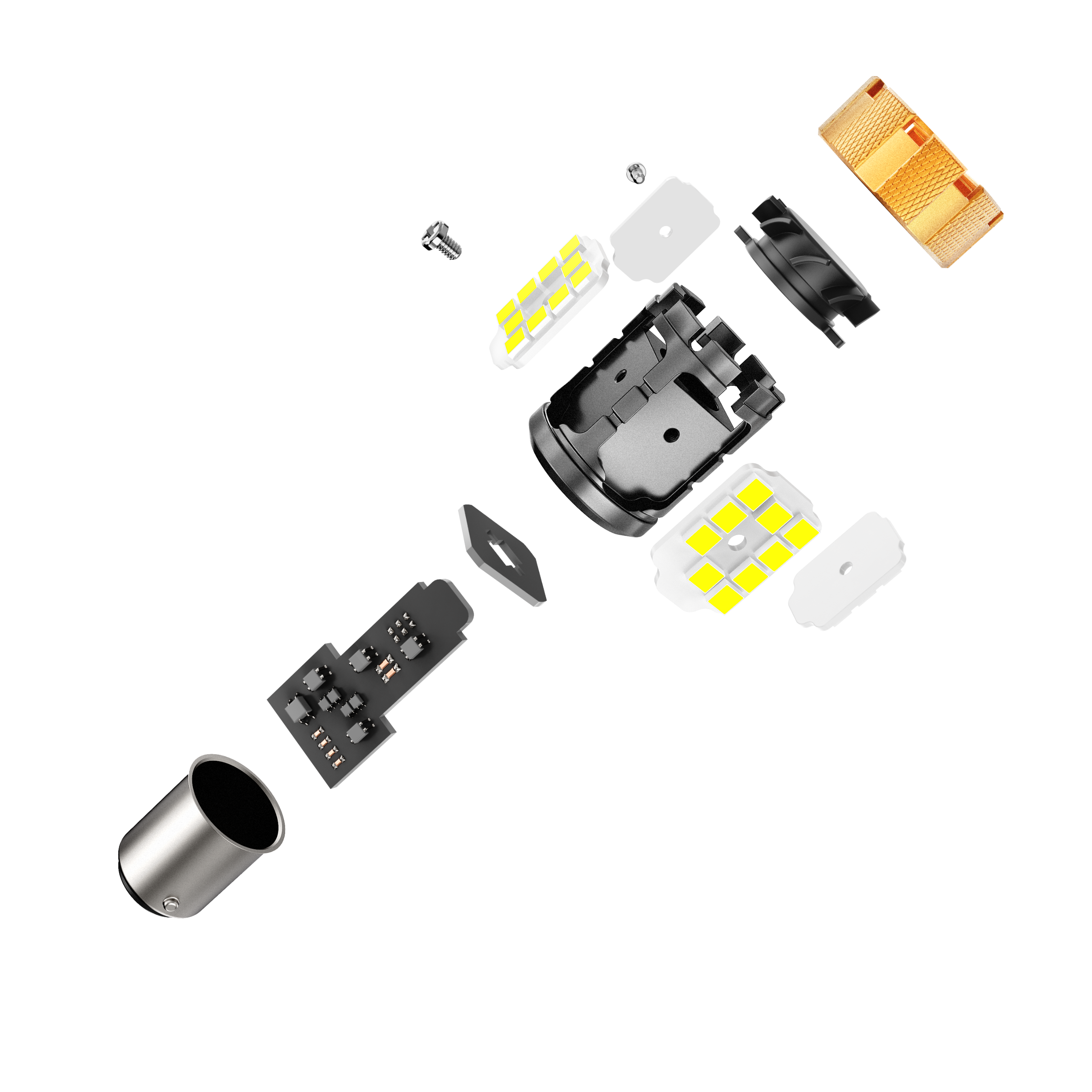 🆕1157 BAY15D LED Backup Reverse/Turn Signal/Brake Tail Light Bulbs 50W 4000LM CAN-Bus Error Free 6500K White B21-PRO Series | 2 Bulbs