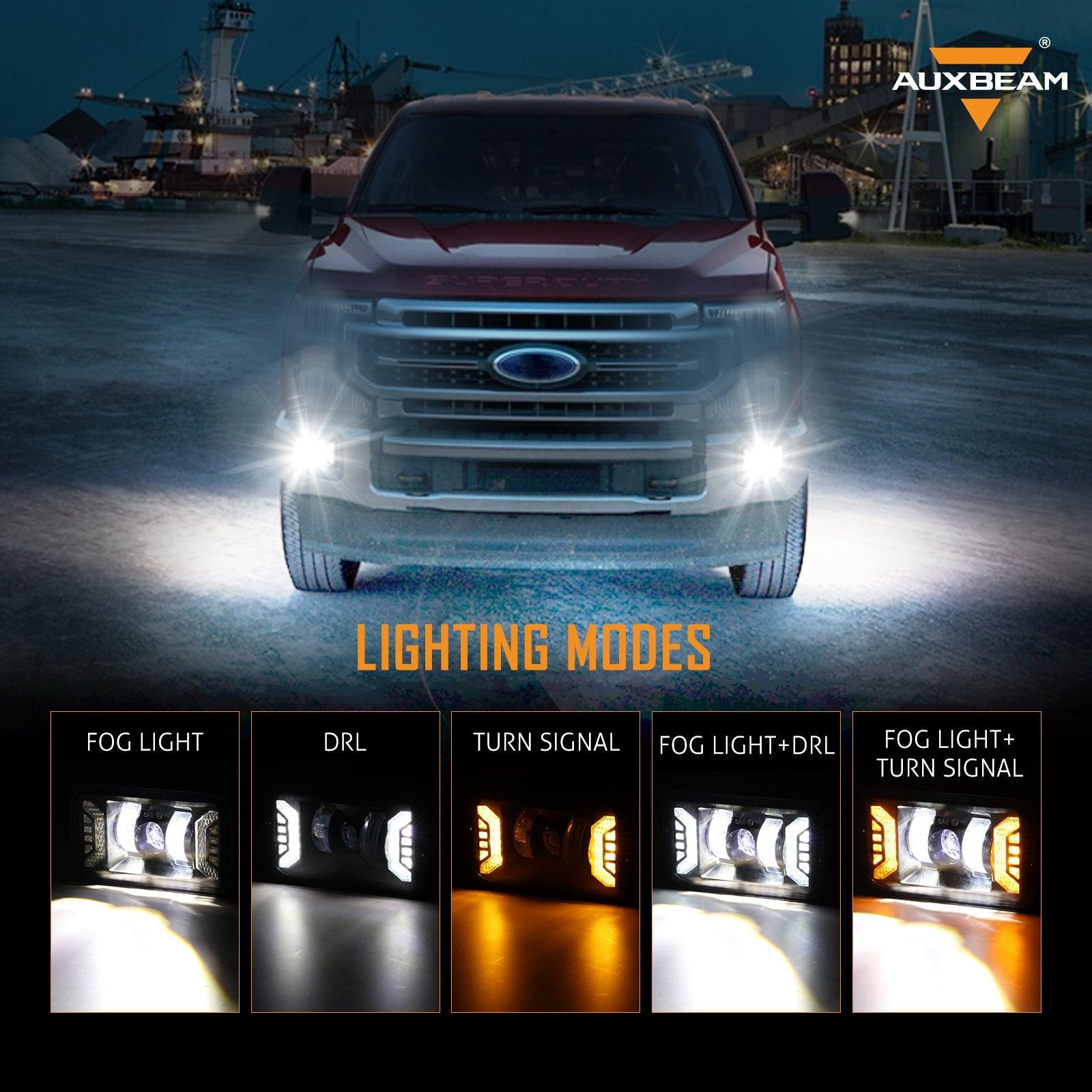 (2pcs/set) LED Fog Lights Assembly with DRL/ Turn Signal Lights for Ford F150 2015 2016 2017 2018 2019 2020
