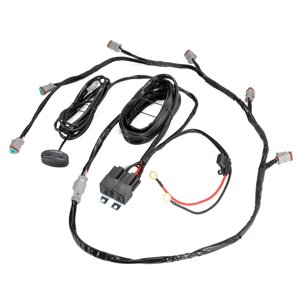 V-ULTRA Series  3/5/7 Inch LED Side Shooter Amber/White Pod Lights with Amber DRL