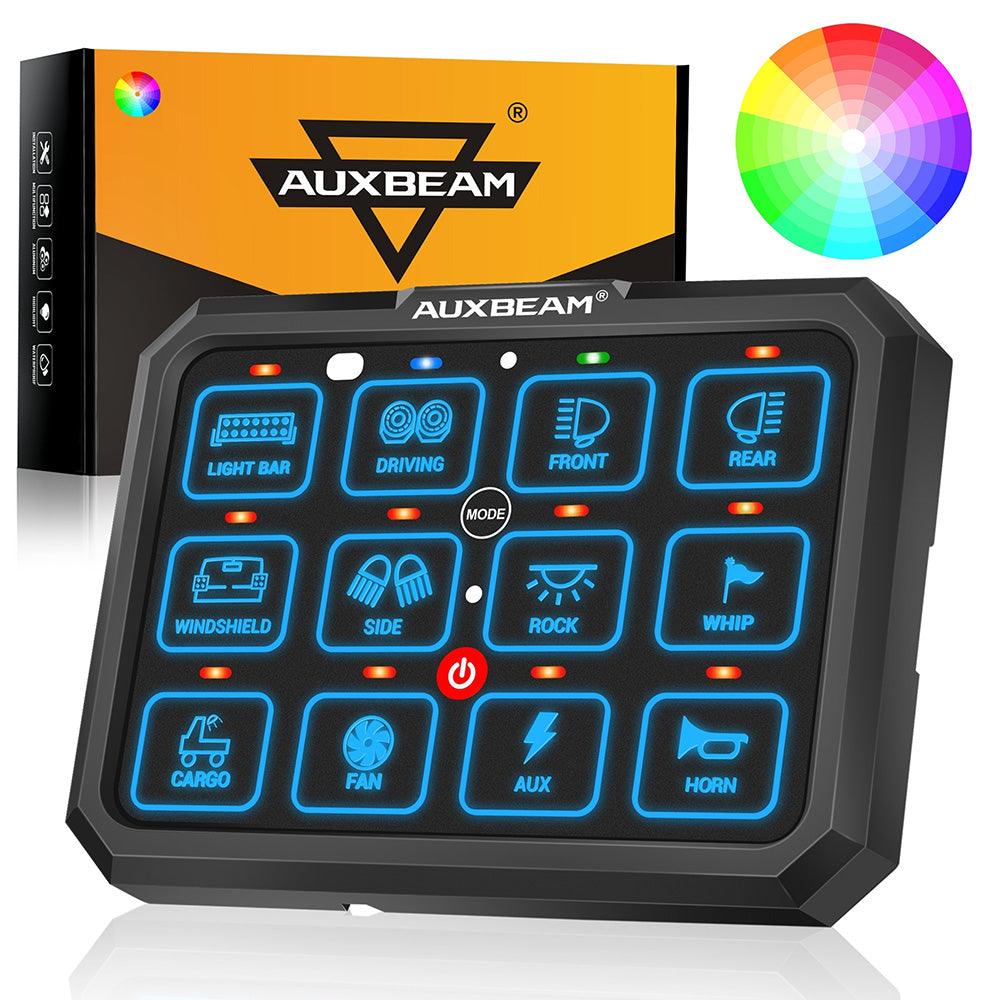 RGB Series 12 Gang (RB120) RGB Switch Panel, Toggle/ Momentary/ Pulsed Mode Supported (Two-Sided Outlet)