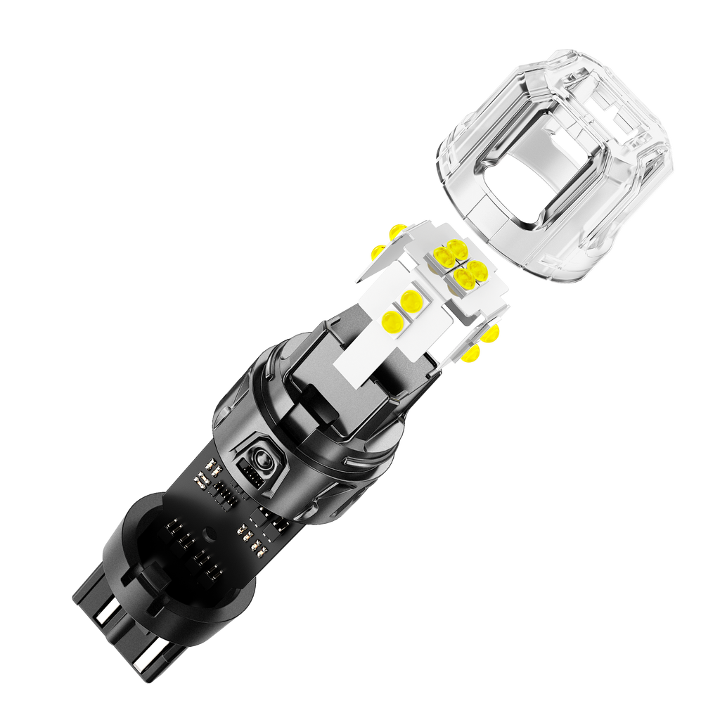 🆕T20 7443 7440 LED Backup Reverse/Turn Signal/Brake Tail Light Bulbs 13W 500% High Brightness CAN-Bus Error Free 6500K White B52 Series | 2 Bulbs