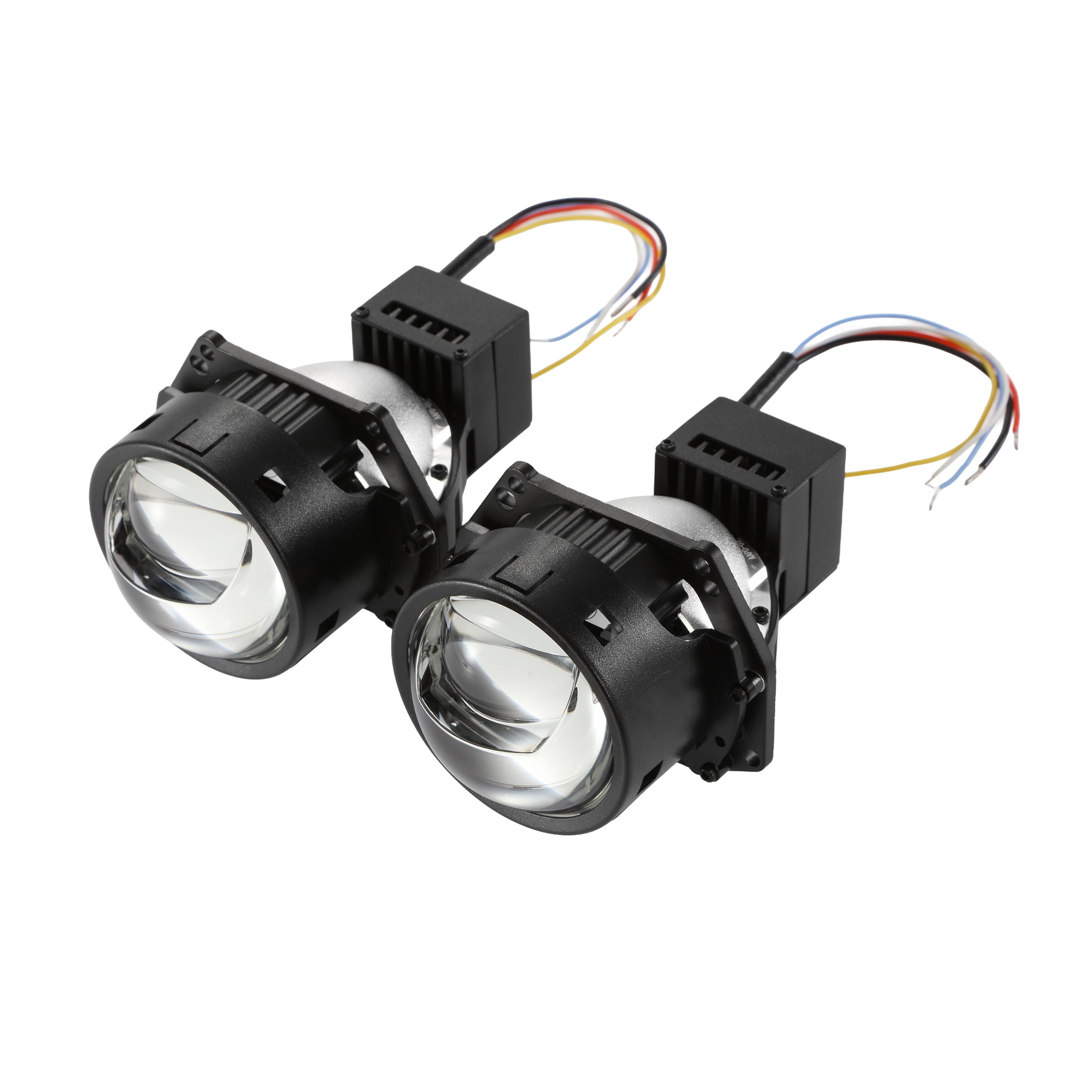 🆕3 Inch 140W Hyperboloid Bi-LED Direct Projector Lens Headlight K9 Series Retrofit Cutting Installation for Car | 2PCS/set