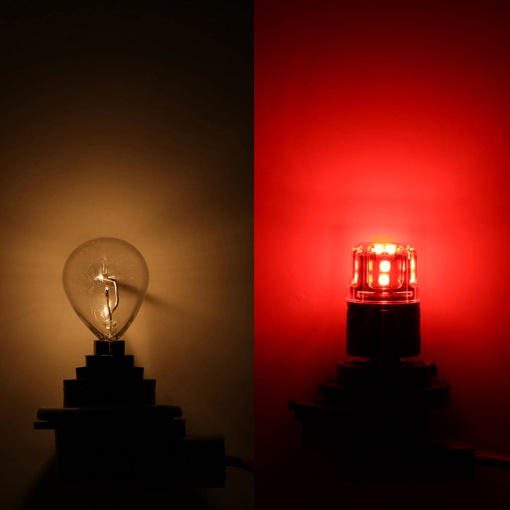 🆕T25 3157 3156 LED Brake/Tail Light Bulbs 11W 500% High Brightness CAN-Bus Error Free Red B52 Series