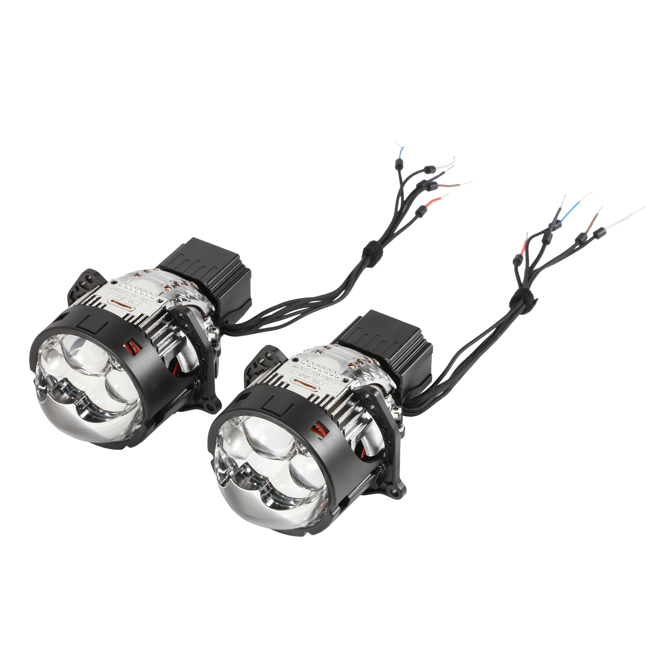 🆕3 Inch 158W Ultra-Brightness & Wider Light Pattern Triple Direct Bi-LED Projector Lens Headlight K9 Series- Retrofit Cutting Installation for Car | 2PCS/Set