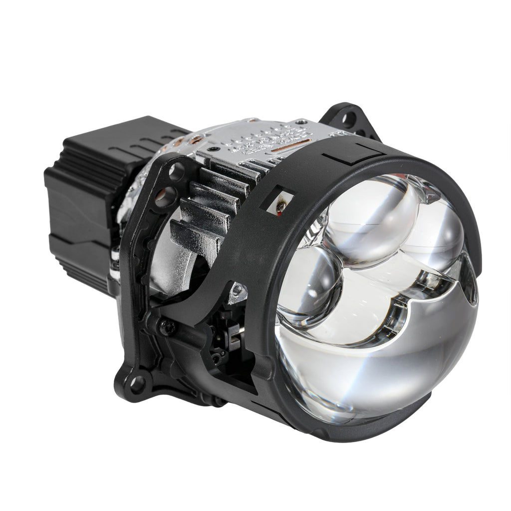 🆕3 Inch 158W Ultra-Brightness & Wider Light Pattern Triple Direct Bi-LED Projector Lens Headlight K9 Series- Retrofit Cutting Installation for Car | 2PCS/Set
