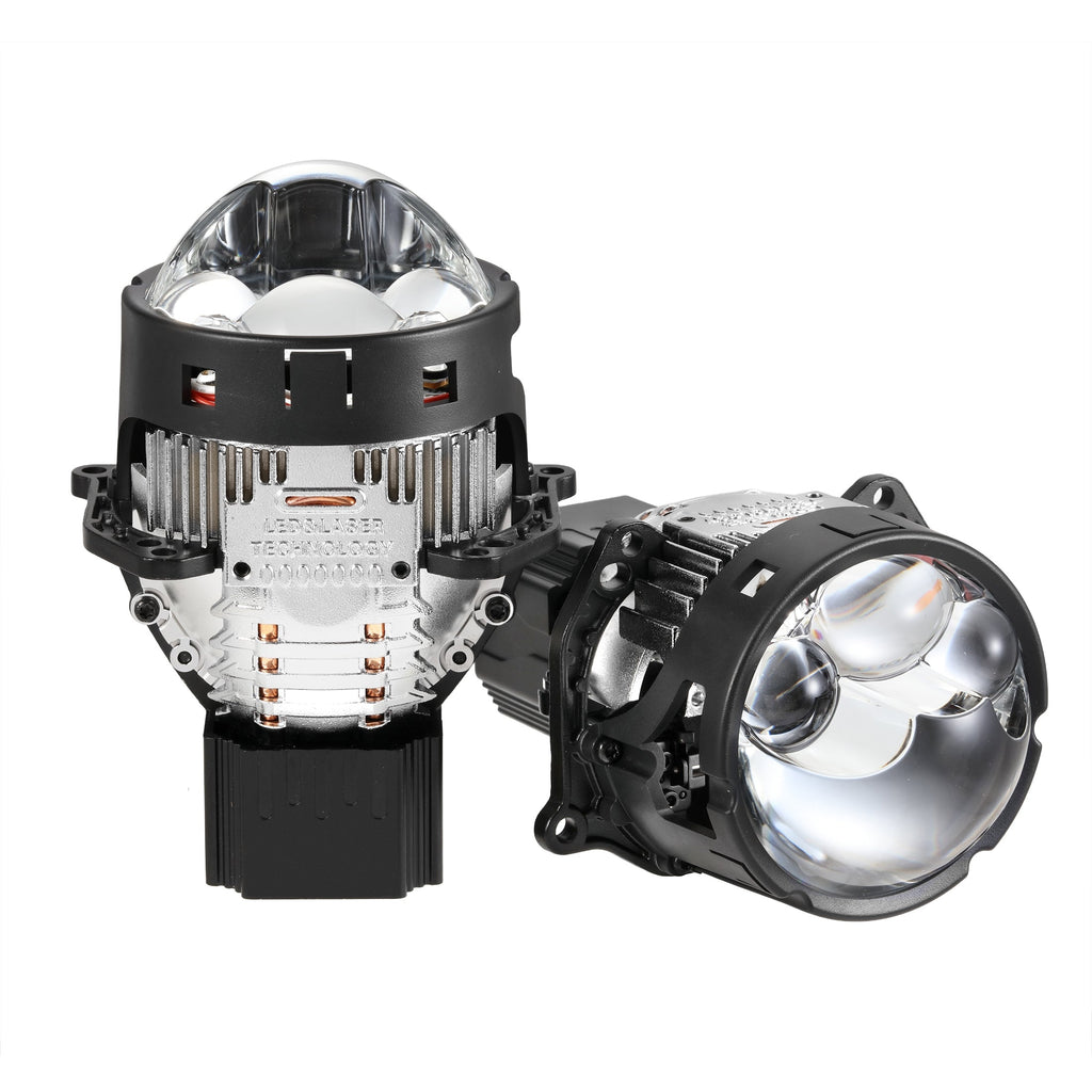 🆕3 Inch 158W Ultra-Brightness & Wider Light Pattern Triple Direct Bi-LED Projector Lens Headlight K9 Series- Retrofit Cutting Installation for Car | 2PCS/Set