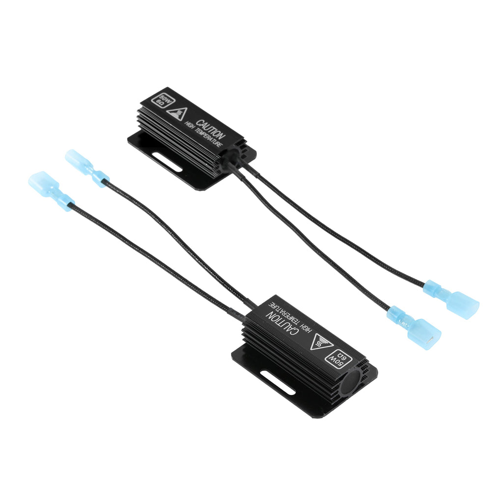 🆕DIY C9-Model Decoder Anti-Flicker CANBUS Resistors Decoder Avoid Fast Hyper Flash Turn Signal Blink Light Dashboard Error Code 2pcs/Set