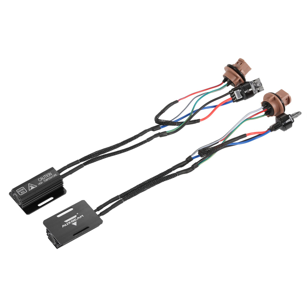 🆕7443 C9-Model Decoder Anti-Flicker CANBUS Resistors Decoder Avoid Fast Hyper Flash Turn Signal Blink Light Dashboard Error Code 2pcs/Set