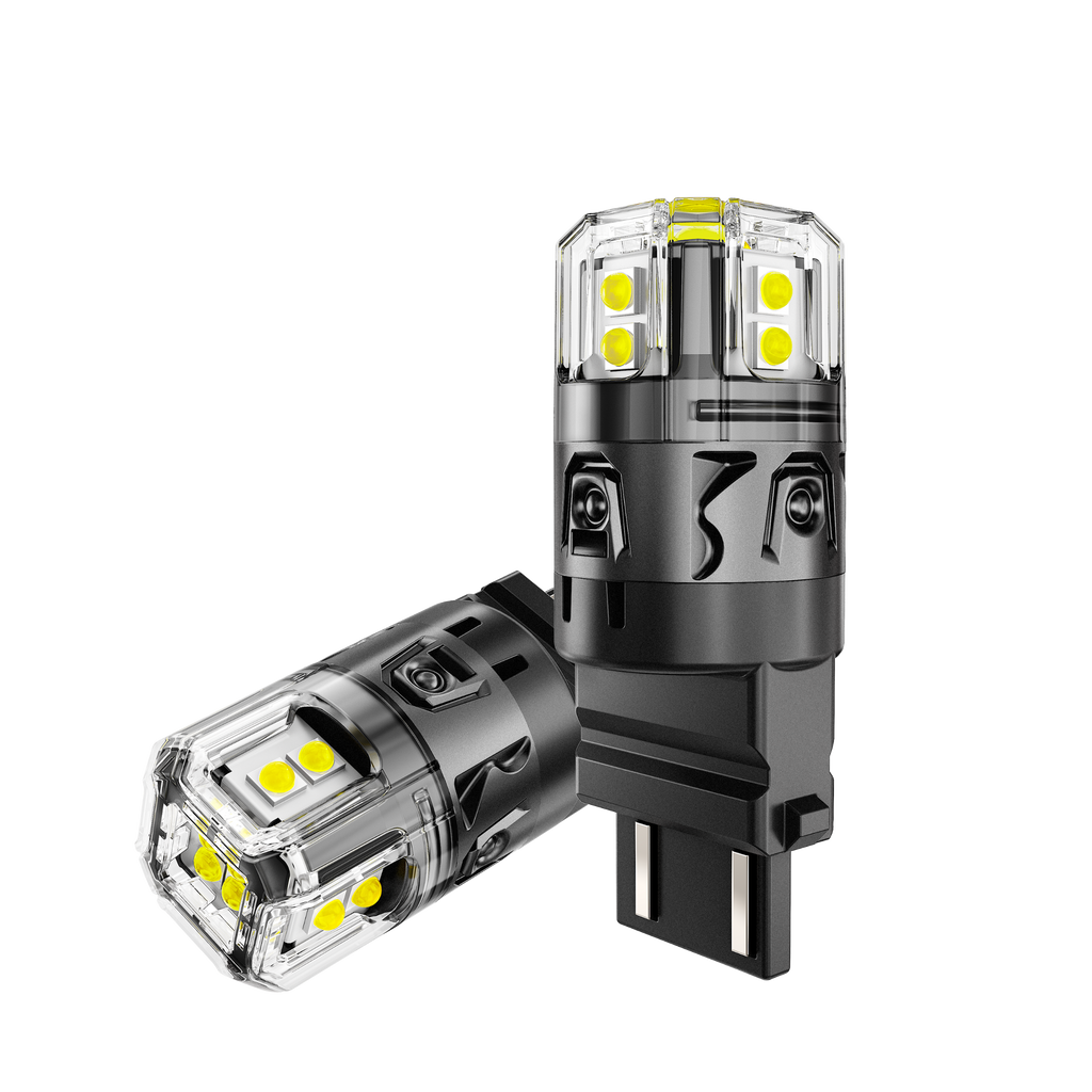 🆕T25 3157 3156 LED Backup Reverse/Turn Signal/Brake Tail Light Bulbs 13W 500% High Brightness CAN-Bus Error Free 6500K White B52 Series | 2 Bulbs