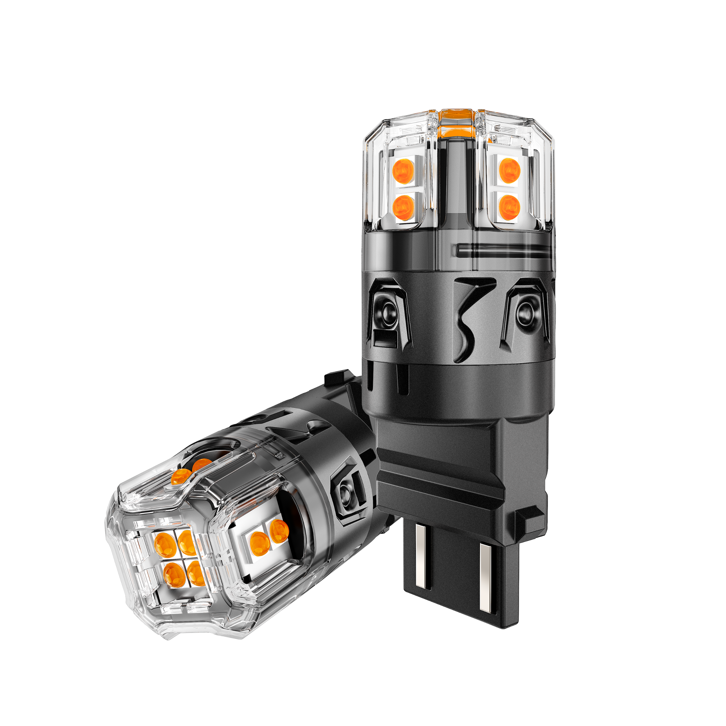 🆕T25 3157 3156 LED Turn Signal Light Rear/Front, Side Marker Light Bulbs 13W 500% High Brightness CAN-Bus Error Free 3000K Amber B52 Series | 2 Bulbs