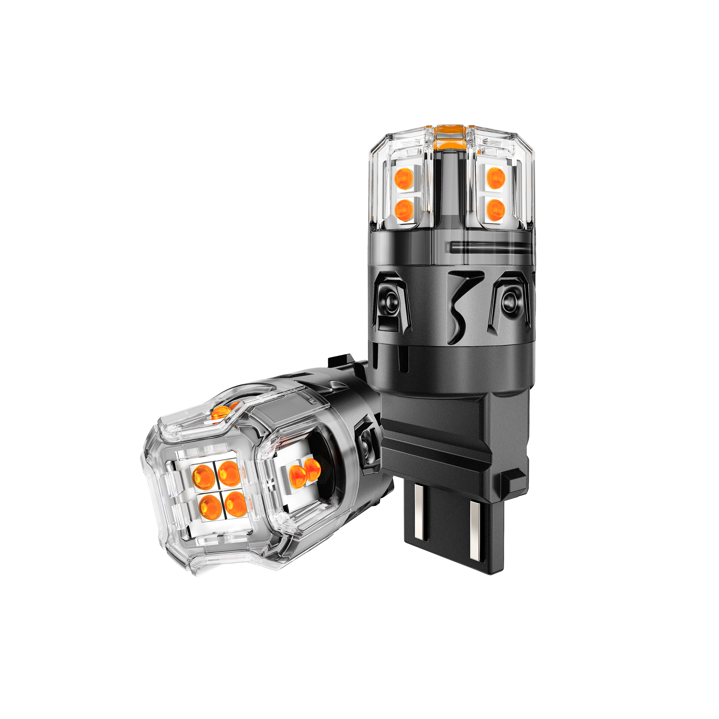 🆕T25 3157 3156 LED Turn Signal Light Rear/Front, Side Marker Light Bulbs 13W 500% High Brightness CAN-Bus Error Free 3000K Amber B52 Series | 2 Bulbs