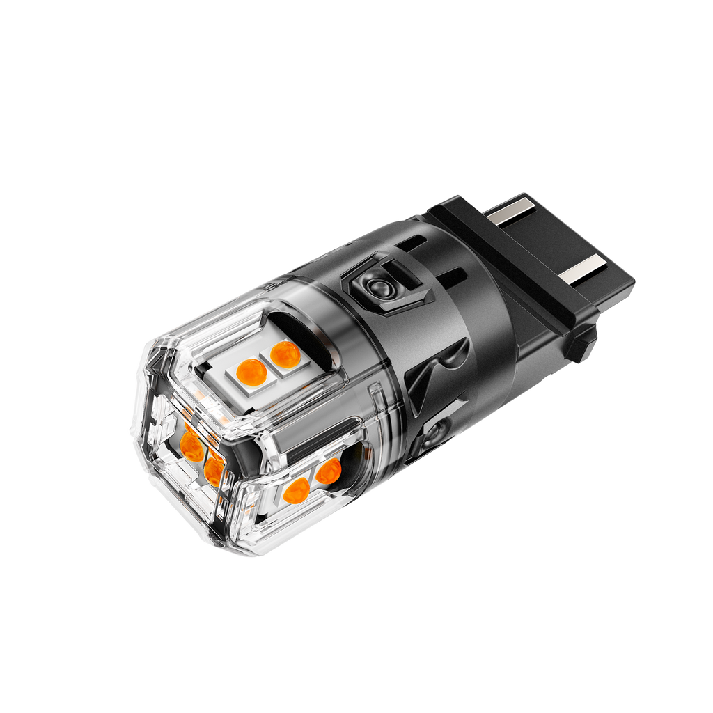 🆕T25 3157 3156 LED Turn Signal Light Rear/Front, Side Marker Light Bulbs 13W 500% High Brightness CAN-Bus Error Free 3000K Amber B52 Series | 2 Bulbs