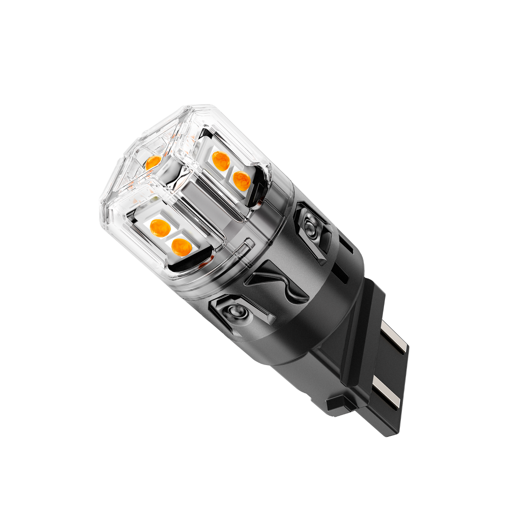 🆕T25 3157 3156 LED Turn Signal Light Rear/Front, Side Marker Light Bulbs 13W 500% High Brightness CAN-Bus Error Free 3000K Amber B52 Series | 2 Bulbs