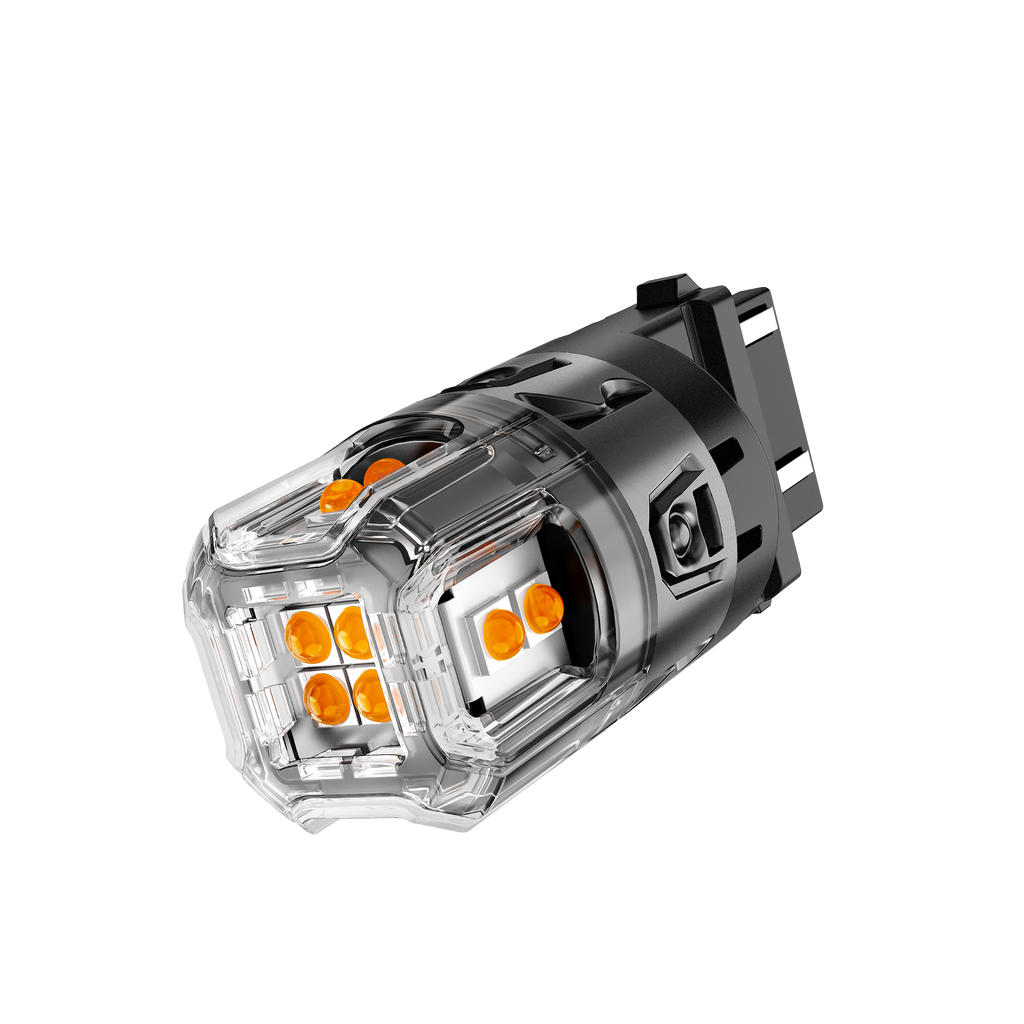 🆕T25 3157 3156 LED Turn Signal Light Rear/Front, Side Marker Light Bulbs 13W 500% High Brightness CAN-Bus Error Free 3000K Amber B52 Series | 2 Bulbs